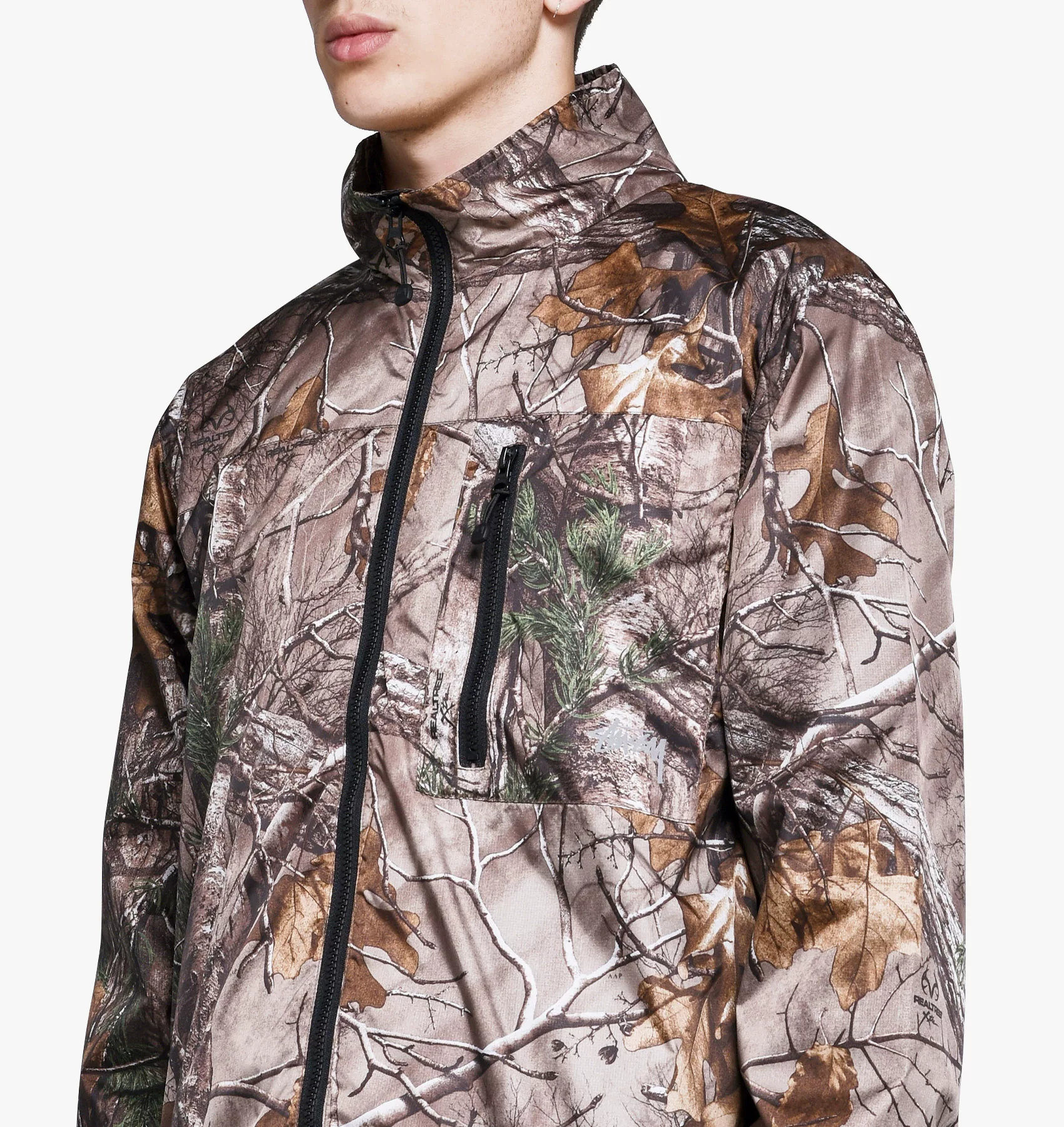 Куртка STUSSY REALTREE JACKET Stussy Branch Камуфляжная застежка-мная непромокаемая ветровка