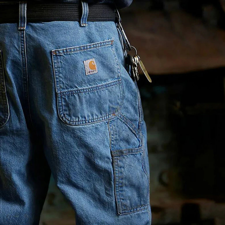 Carhartt Main Line 104941 Pure Cotton Washed Denim Pants American Workwear Casual Pants New Model B13