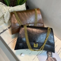 Цепь, сумка через плечо, сумка на одно плечо, на цепочке, из натуральной кожи