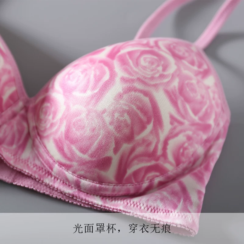 Silk wireless bra, sports thin comfortable underwear