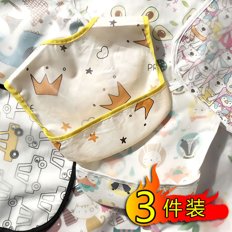 Baby Eating Surrounding Hood Baby Waterproof Anti-Dirty Wash Towels Child Sleeveless Protective Clothing Cartoon Hood Clothes Anti-Wear 