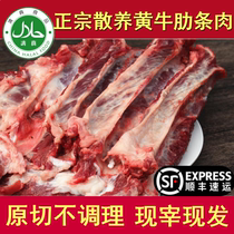 Fresh yellow beef ribs 3kg raw beef beef beef beef ribs boned steak bone meat authentic free-range yellow beef halal