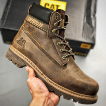 Goodyear High Help Tooling Shoes Mens Shoes Waterproof Locomotive Boots Bulls Leather Head Leather Shoes Outdoor Casual Shoes Martin Short Boots