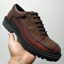 Foreign trade low-gang shoes mens shoes headcoat retro outdoor leisure shoes soft soles breathable leather shoes Martin tide shoes
