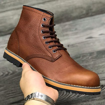Goodspecific high help tooling shoes mens shoes retro genuine leather breathable Martin boots Cowboy Short Boots boot Locomotive Boots