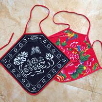 Wuzhen characteristic blue printed cotton childrens bellyband sling bib performance clothing National style childrens performance clothing