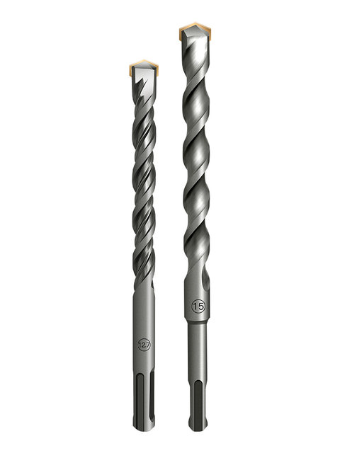 Round handle two pits and two grooves non-standard electric hammer impact drill bit