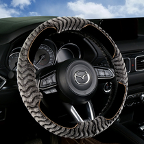 Car steering wheel cover winter short plush universal Chauder personality d type car to keep the set of men and women warm and non-slip