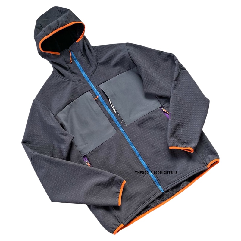 Bajiajia Outdoor Windproof and Water-Repellent Fleece-Lined Softshell Jacket with Hood and Plush Zipper Coat Patag