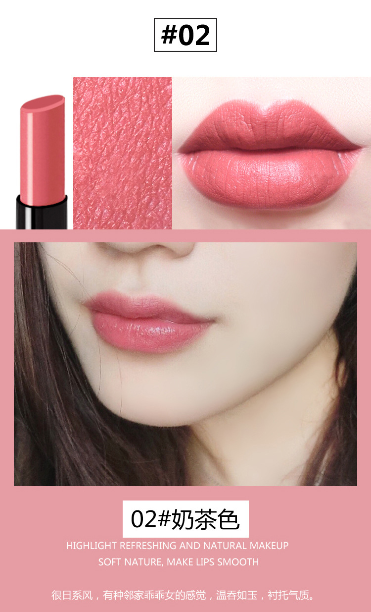 NOVO thuốc lá ống son môi cao phát triển mịn môi bút chì nhung mờ mờ son môi giữ ẩm rung rung vnc son 3ce màu đỏ đất