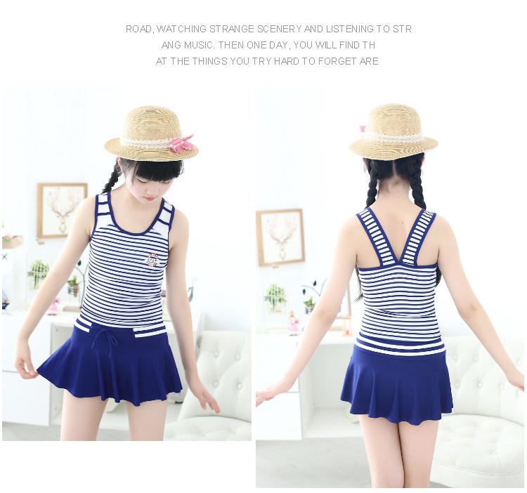 Đồ bơi trẻ em Cô gái Váy Chia Cô gái Đồ bơi Cô gái Hàn Quốc Big Boy Princess Hot Spring Đồ bơi - Bộ đồ bơi của Kid đồ bơi trẻ con