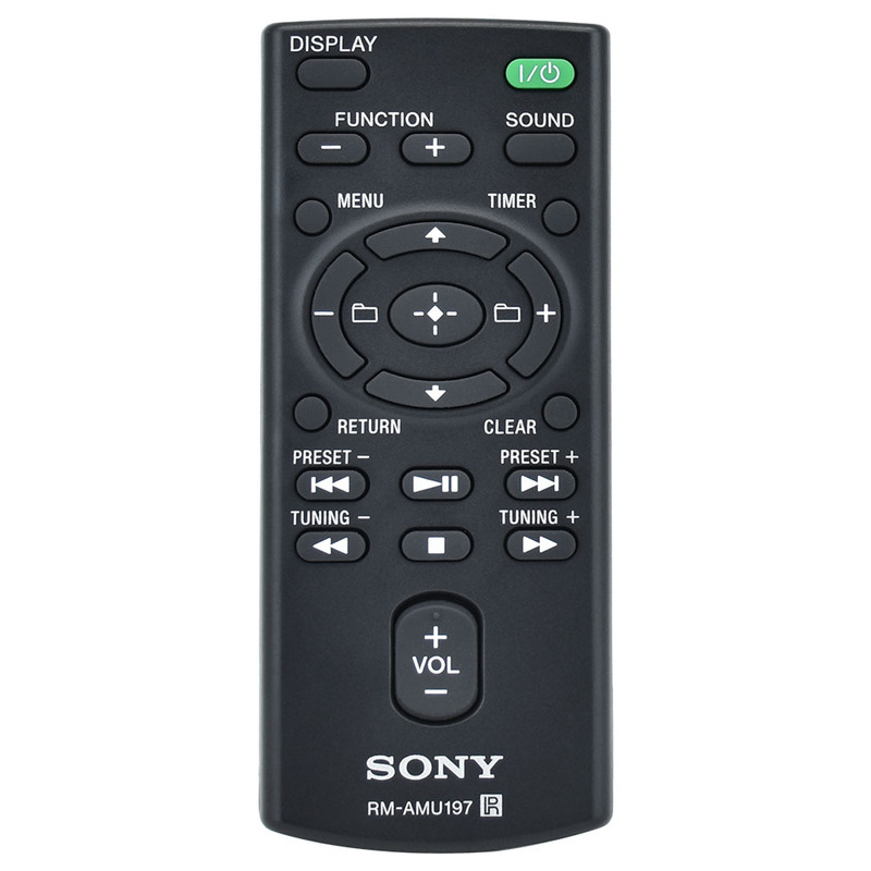 Original Sony Audio Remote Control Rm-Amu197 Cmt-X5Cd X5Cdb Cmt-X7Cd X7Cdb