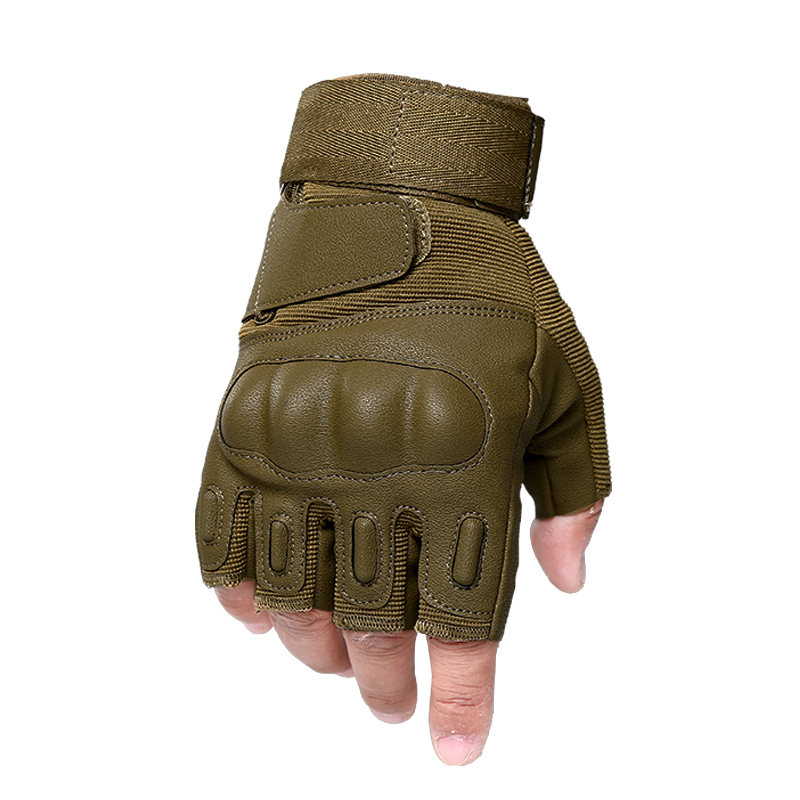 CQB players born outdoor tactical gloves Men's half-finger gloves Armor special non-slip combat gloves anti-cut