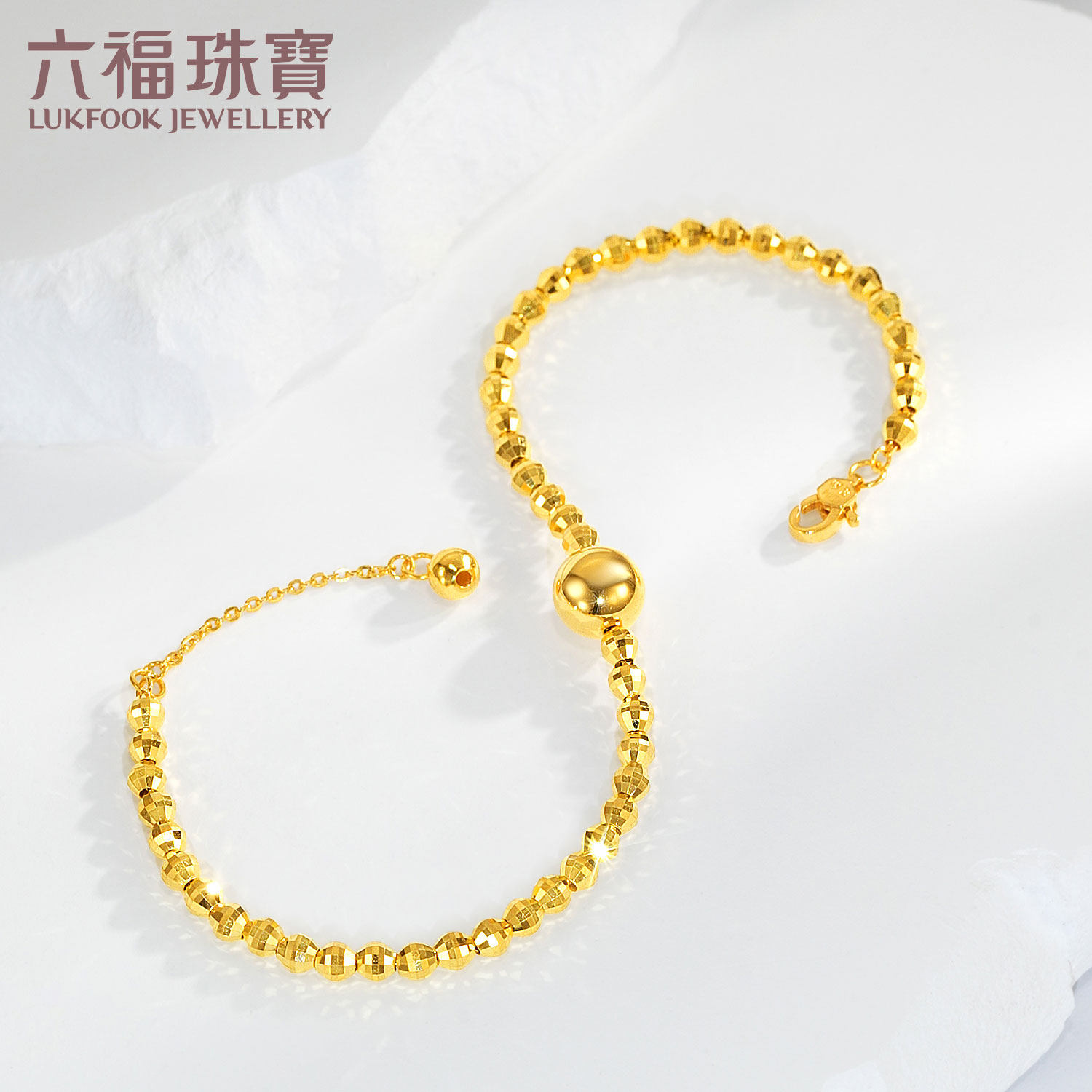 足金999纯金5G黄金小胖福吊饰盘缠CNC猫眼珠蹦迪珠调节手链手串女：潮流与传统碰撞，你的专属幸运符！