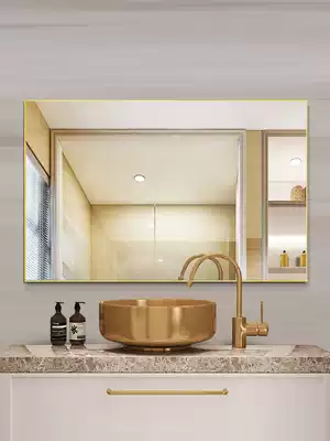 Burun aluminum alloy bathroom mirror cosmetic room mirror custom toilet mirror wall mirror wall mirror