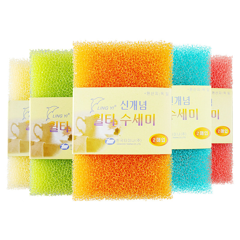 [USD 7.43] 3 sets of dishwashing sponge Korean melon dishwashing sponge