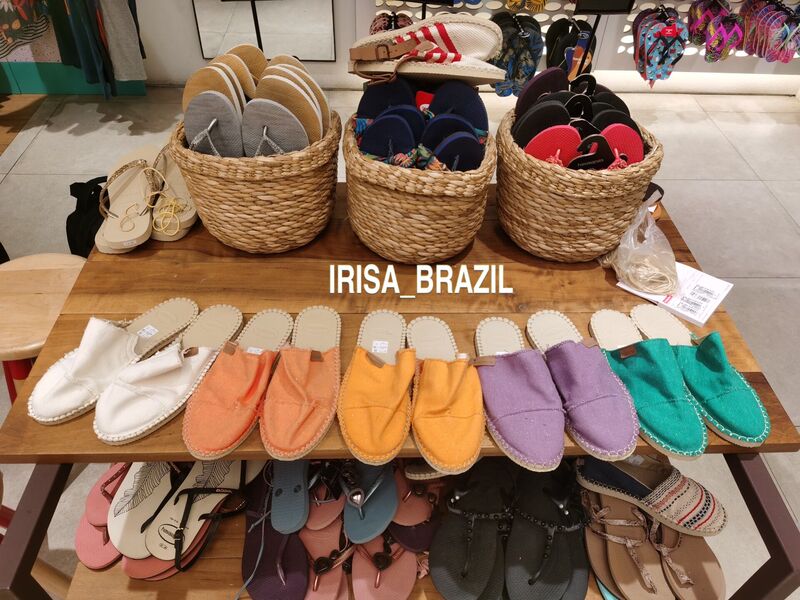 In-Stock Havana Brazil Official Store Genuine Comfortable Closed-Toe Rubber-Soled Canvas Slippers Lazy Shoes