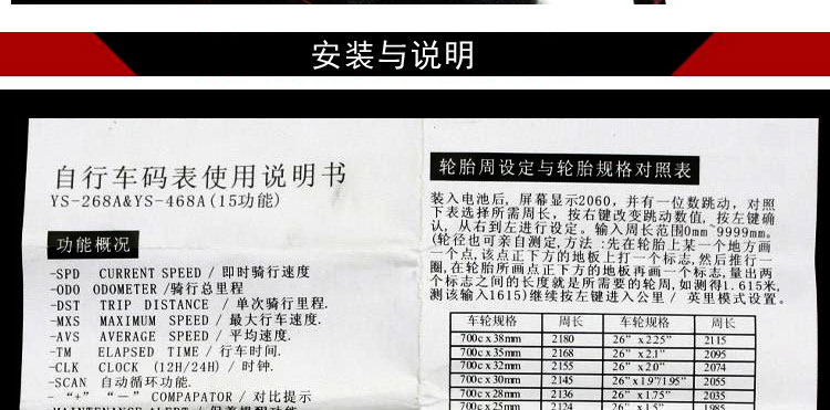 Tableau de bord vélo - Ref 2427313 Image 12