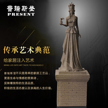 Home decorations European and American retro resin Greek mythology Athena goddess sculpture statue soft decoration ornaments