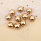 50 тортов декоративный золотой мяч Золотой мяч выпекать серебряное мяч украшения плать