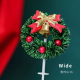 Рождественский торт декоративный рождественский круг круга -в рождественской елости лист снеговик Санта -Санта -Санта -Санта -Аккаунт