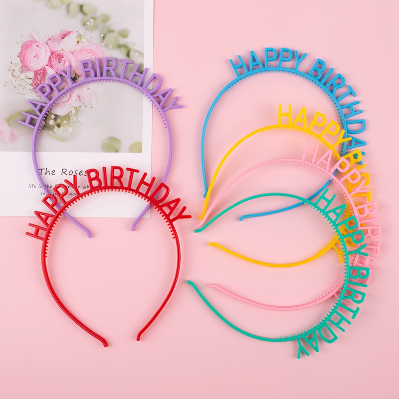 Baking Cake Decoration Party Grown-up Girl Hair Stirrup Happy Birthday Hat Hair Hoop Mesh Red Goddess Cartoon Hat