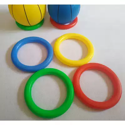 Gymnastics ring Silent Circle plastic round fruit fixed pad watermelon ring basketball seat throwing ring toy