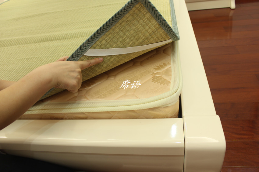 0,8 m tùy chỉnh làm tự nhiên 0,8 m rơm rạ sườn trắng 0,8 m mat 蔺 thảm rơm thảm xốp - Thảm mùa hè chiếu trúc 1m6