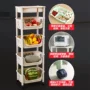Kệ bếp nhà bếp nhiều lớp rau quả lưu trữ đồ tạo tác giỏ giỏ vật tư thiết bị cửa hàng nhỏ - Trang chủ rổ nhựa đựng trái cây
