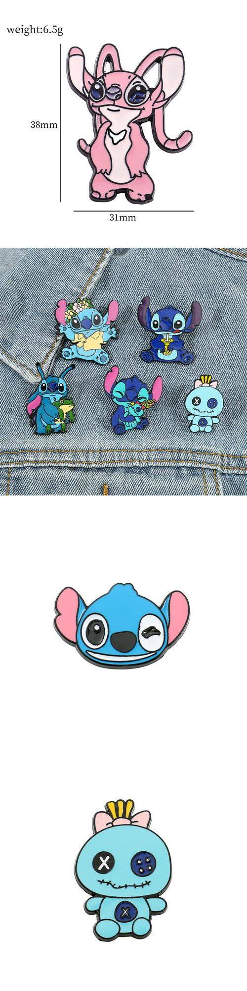 Игрушка lilo & stitch enamel pin for backpacks badges on backpack ca