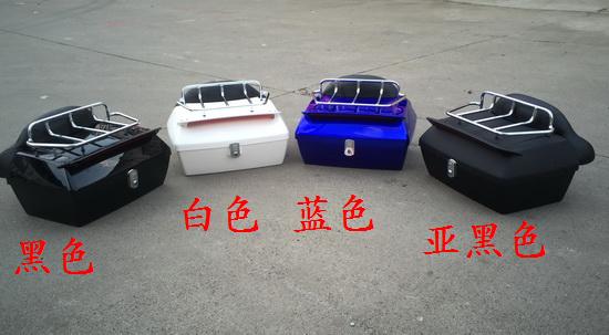 Chu Hồng phụ bên trái đại bàng vua lắp đặt xuất khẩu hộp đuôi sang trọng + khung trên cùng + sàn sắt + lưng cao + đèn hậu - Xe gắn máy phía sau hộp thùng đựng đồ sau xe máy