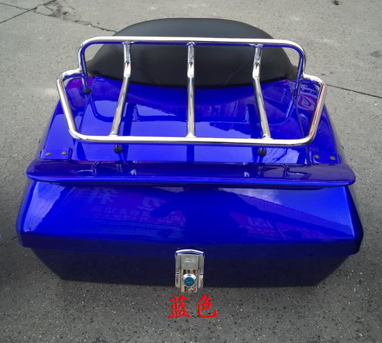 Chu Hồng phụ bên trái đại bàng vua lắp đặt xuất khẩu hộp đuôi sang trọng + khung trên cùng + sàn sắt + lưng cao + đèn hậu - Xe gắn máy phía sau hộp thùng đựng đồ sau xe máy