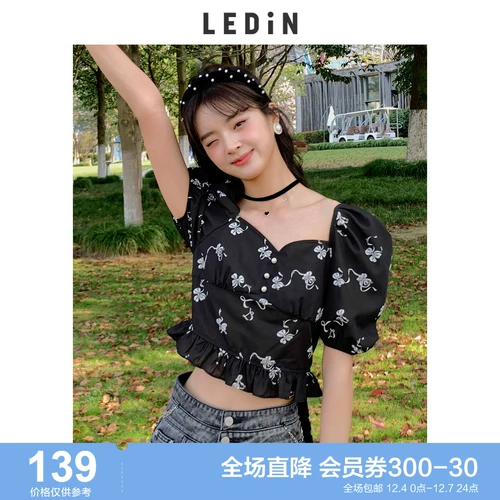 Весенняя шифоновая рубашка с бантиком