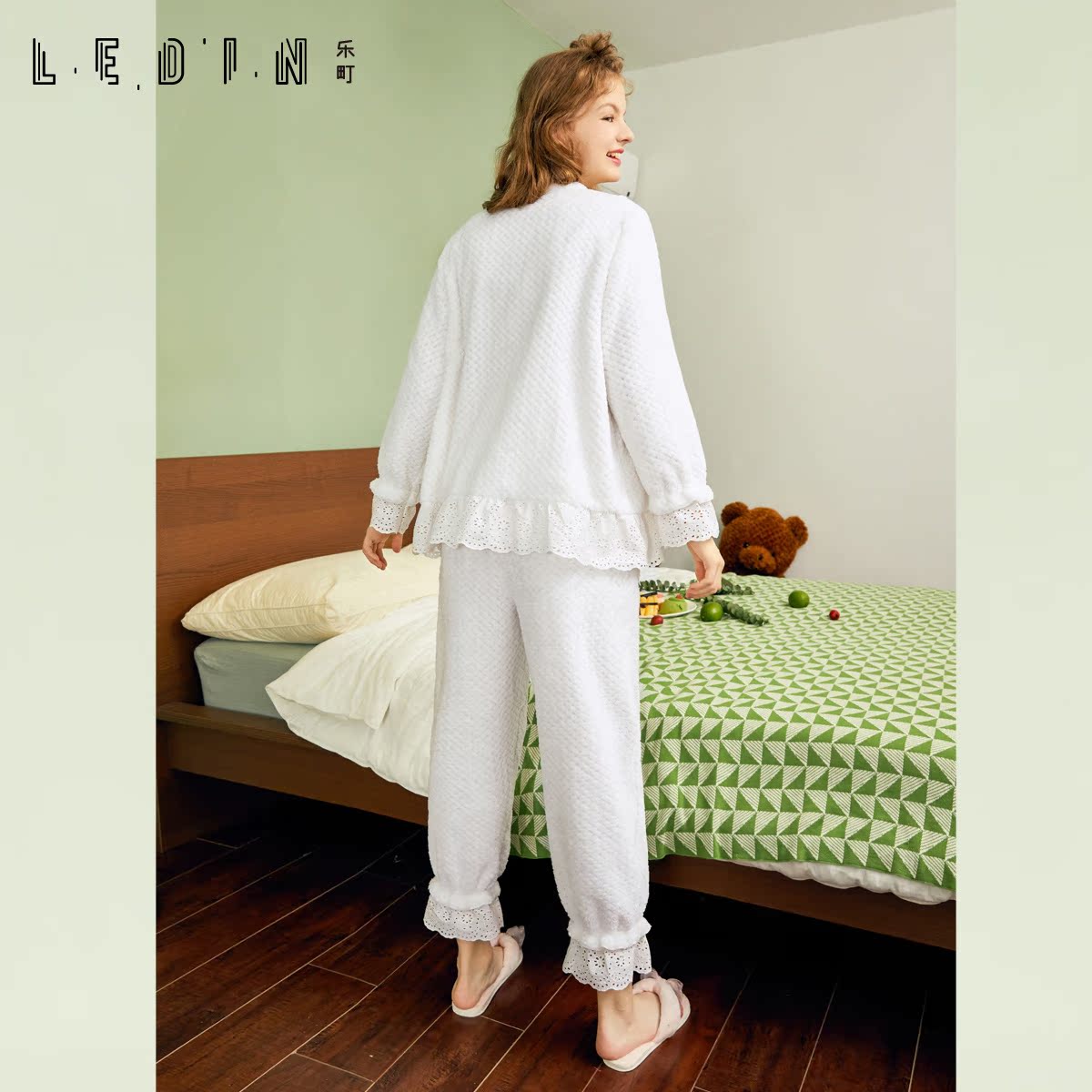 Pyjama pour femme à manches longues - Ref 2991533 Image 4