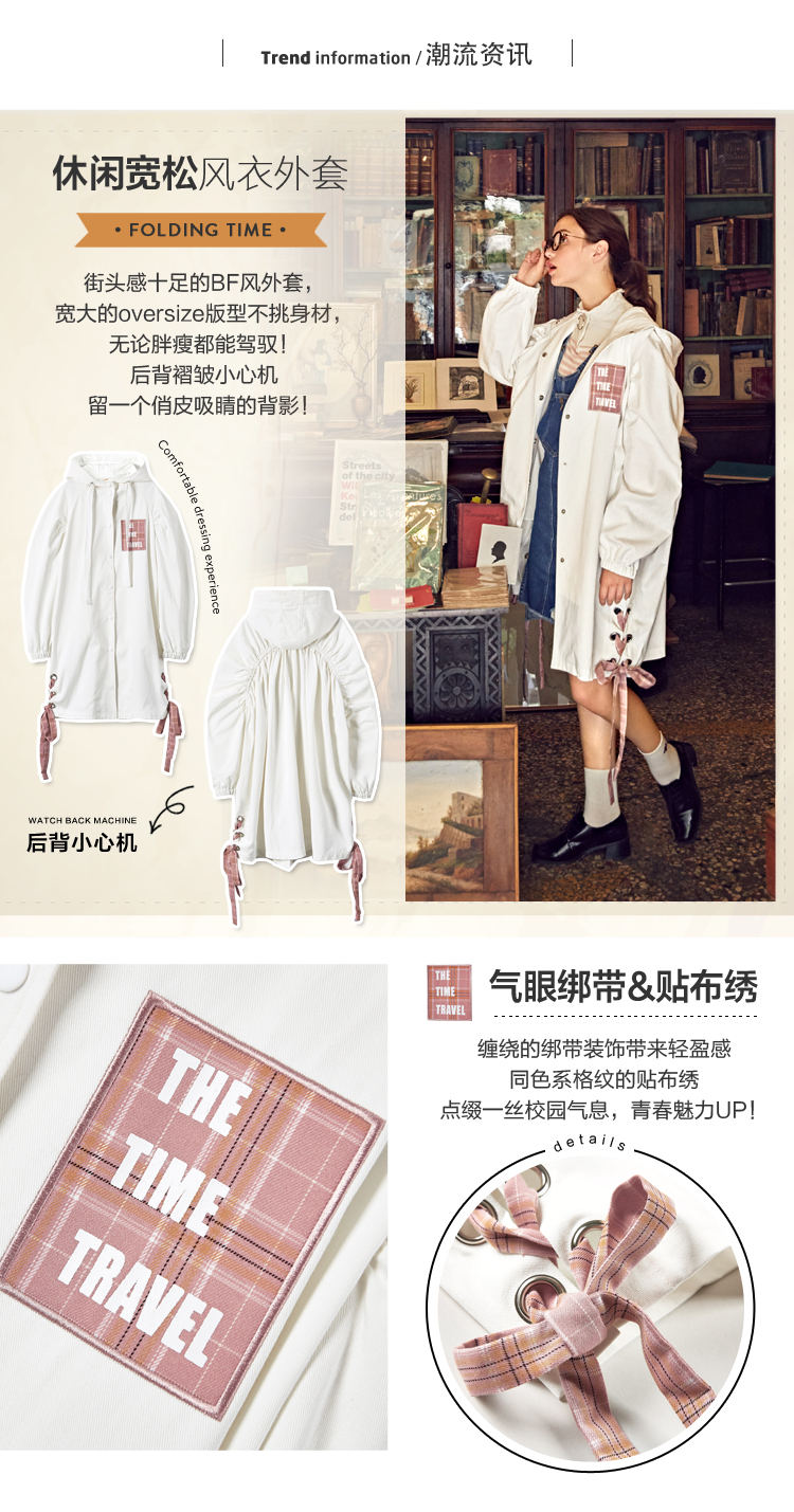 Trench pour femme en Coton - Ref 3226398 Image 8