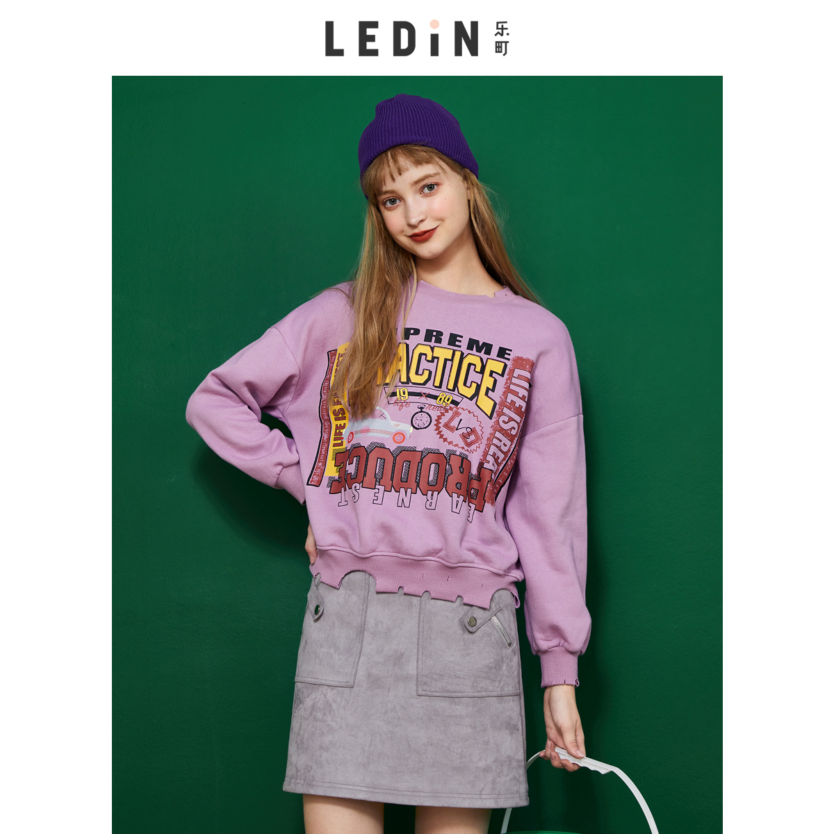 Sweatshirt femme - Ref 3216546 Image 5