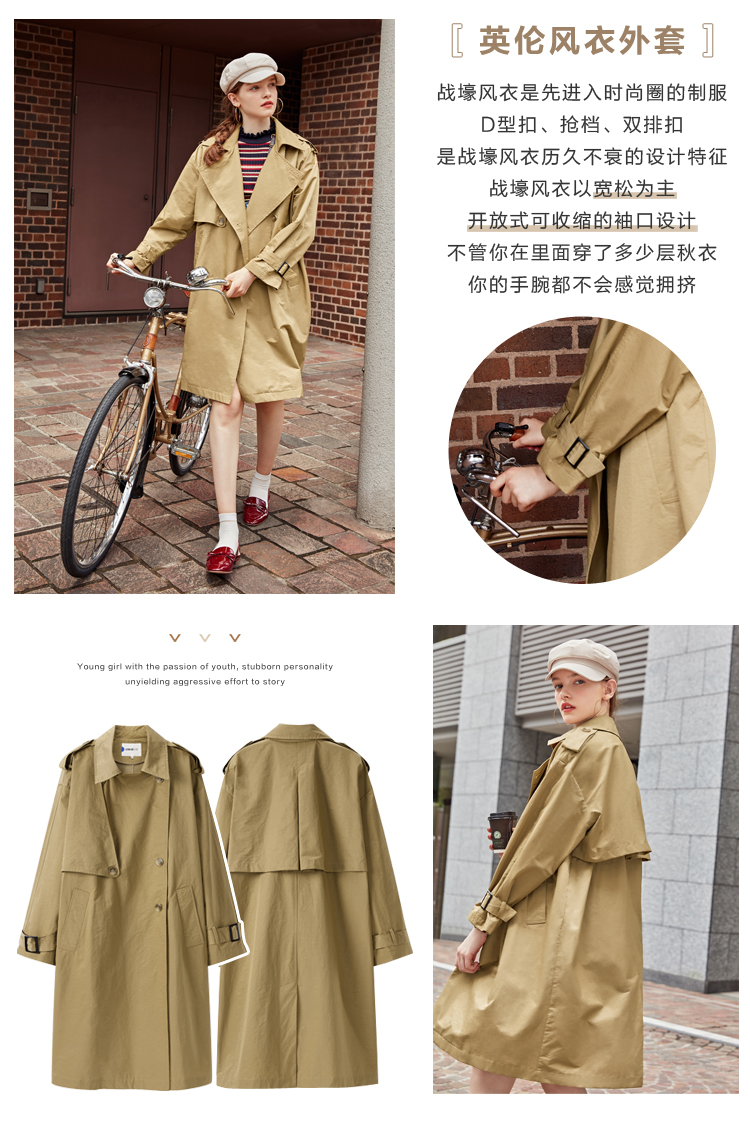 Trench pour femme en Coton - Ref 3227280 Image 9