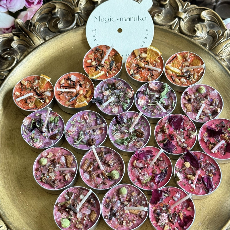 Maruko Original【High-End 4-Hour Tea Light】Traditional Plant-Based Crystal Candle