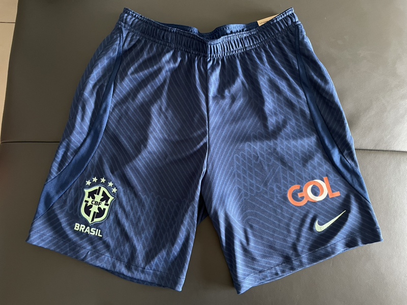Nike Dri Fit Strike Brazil National Team 2022 World Cup Training Shorts with Side Pockets