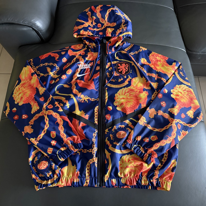 Nike X Patta Netherlands National Team 26 World Cup Collaboration Limited Edition Casual Jacket Nike X Patta Netherlands National Team 26 World Cup Collaboration Limited Edition Casual Jacket