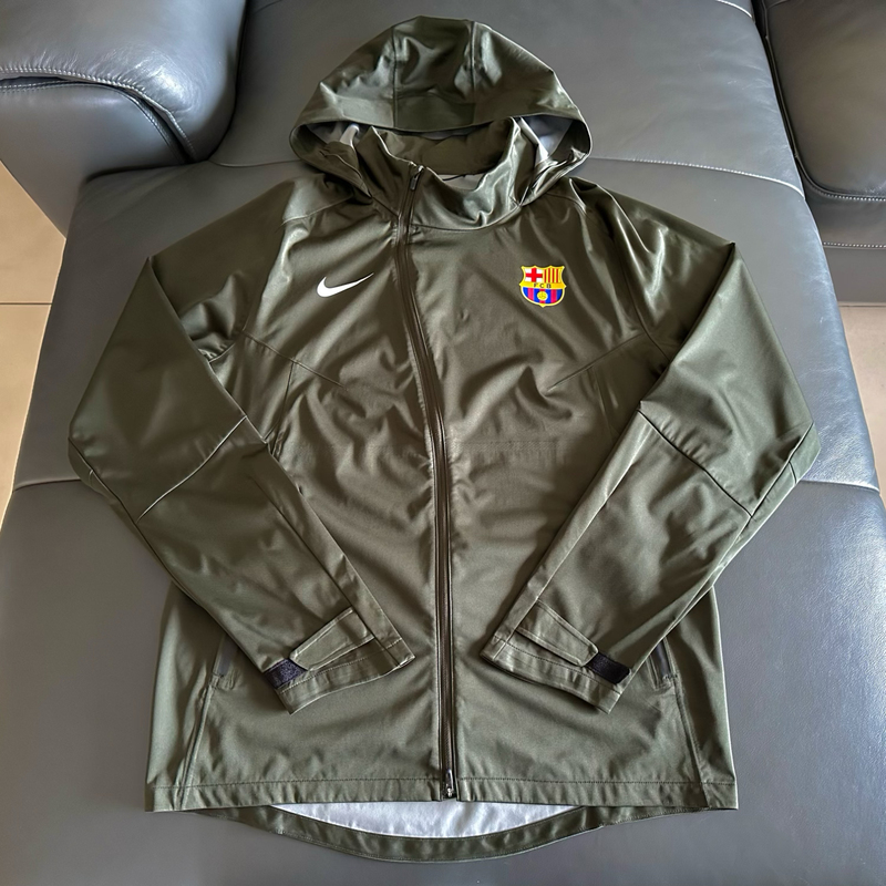 Nike Storm Fit Barcelona 23-24 Season Locker Room Player Version Raincoat Sharkskin