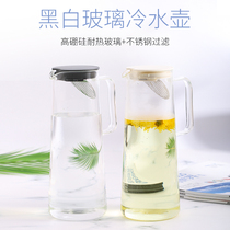 Japanese-style heat-resistant glass household cold water kettle slender glass kettle simple cool kettle