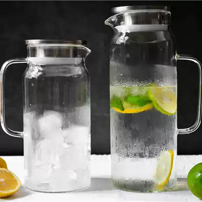 Japanese handmade glass heat-resistant cold water kettle Boiling water kettle Cold water kettle Small fresh heat-resistant explosion-proof glass kettle