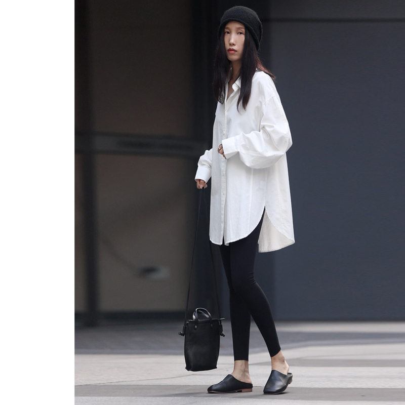 2026 Spring and Autumn New Style White Shirt for Women, Loose Fit, Oversized, Mid-Length, High-End, Casual Shirt with a Relaxed Feel 2026 Spring and Autumn New Style White Shirt for Women, Loose Fit, Oversized, Mid-Length, High-End, Casual Shirt with a Relaxed Feel