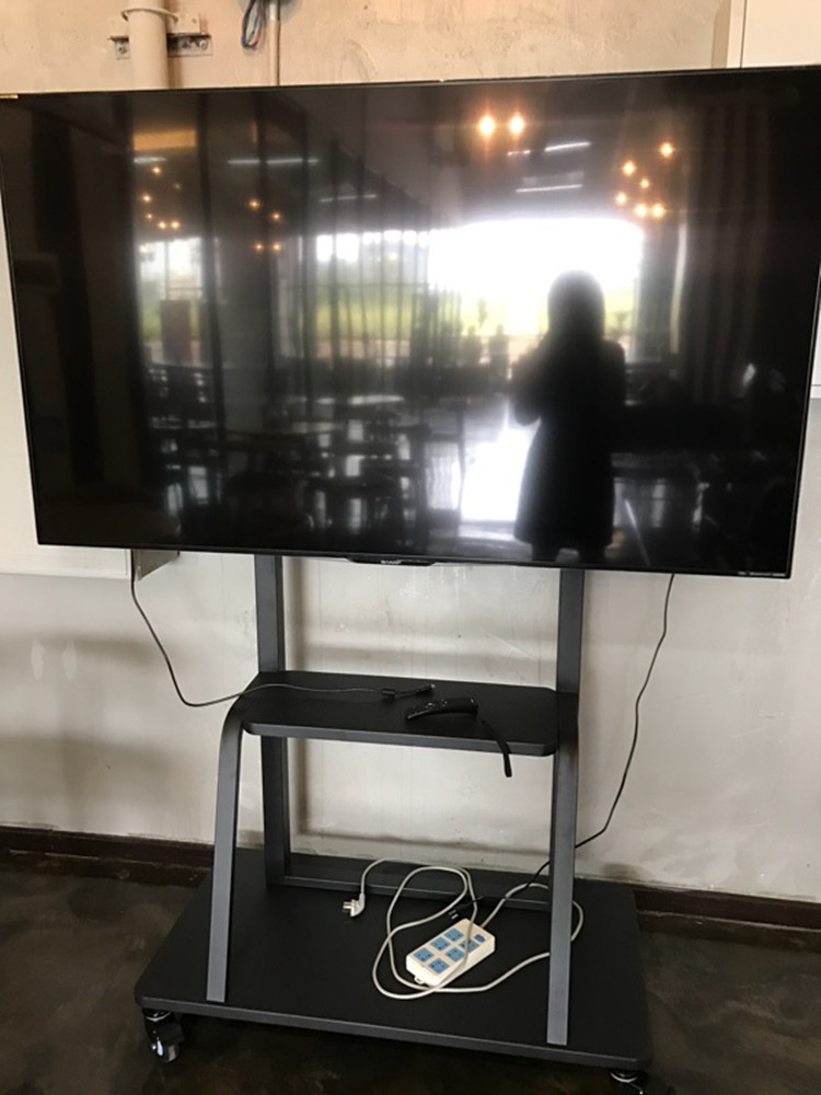 tivi 70 inch Giá đỡ tivi 55 inch 65 Khung màn hình LCD 75 Honghe Xiwo 86 một máy hạ cánh phổ thông di động - TV tivi 85 inch