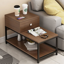 Living room shelf on the side of the sofa a few light luxury crevices small coffee table simple modern creative corner side cabinet side cabinet