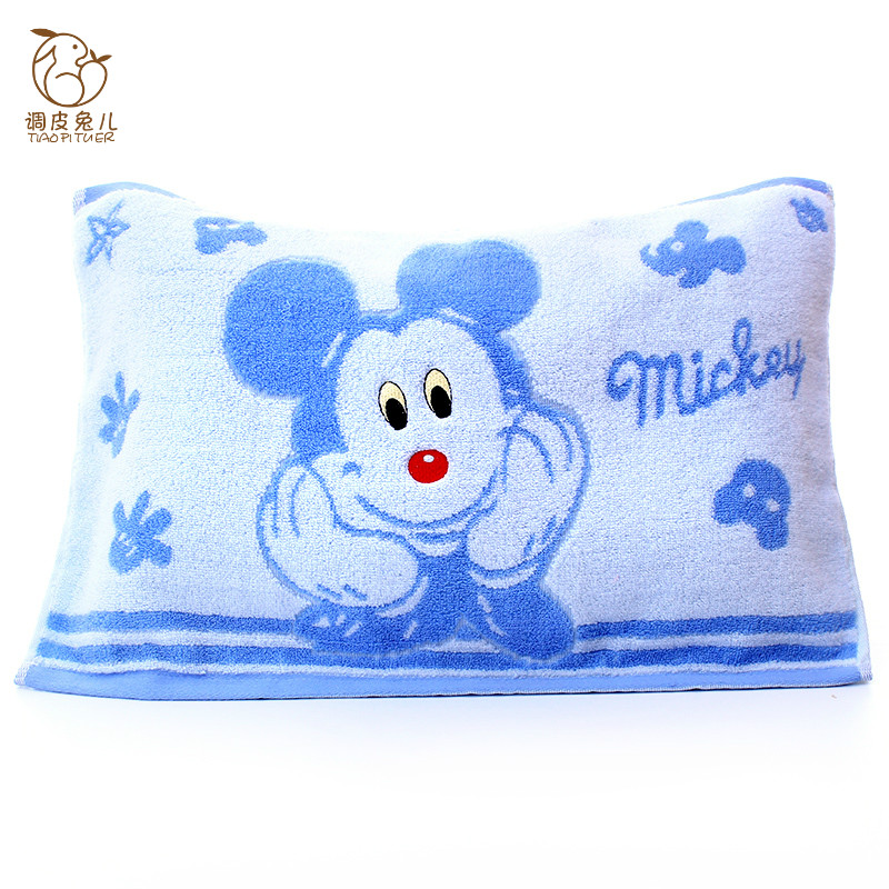 Ba em gái bông gối trẻ em mẫu giáo hoạt hình jacquard thêu thấm mồ hôi mềm đôi đặc biệt vận chuyển vỏ gối nằm