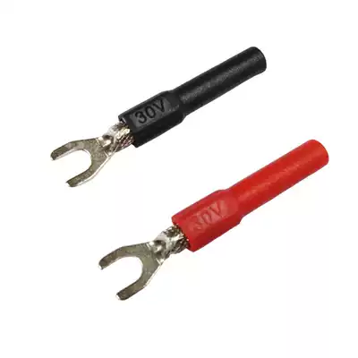 Universal meter card fork Y-type test hook 4mm banana jack hook clamp U-type detection terminal Instrument accessories