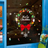 Рождественская стеклянная оконная наклейка для детского сада, наряжаться