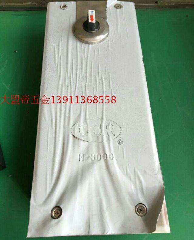 GCR Germany Kollon ground spring H-2500 framed glass gate copper door H-3000 weighted ground spring